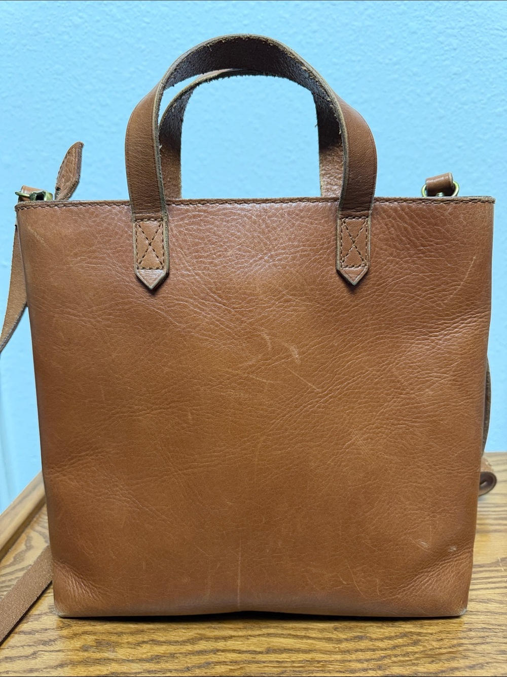 Madewell Transport Crossbody Brown Leather - Picture 4 of 8